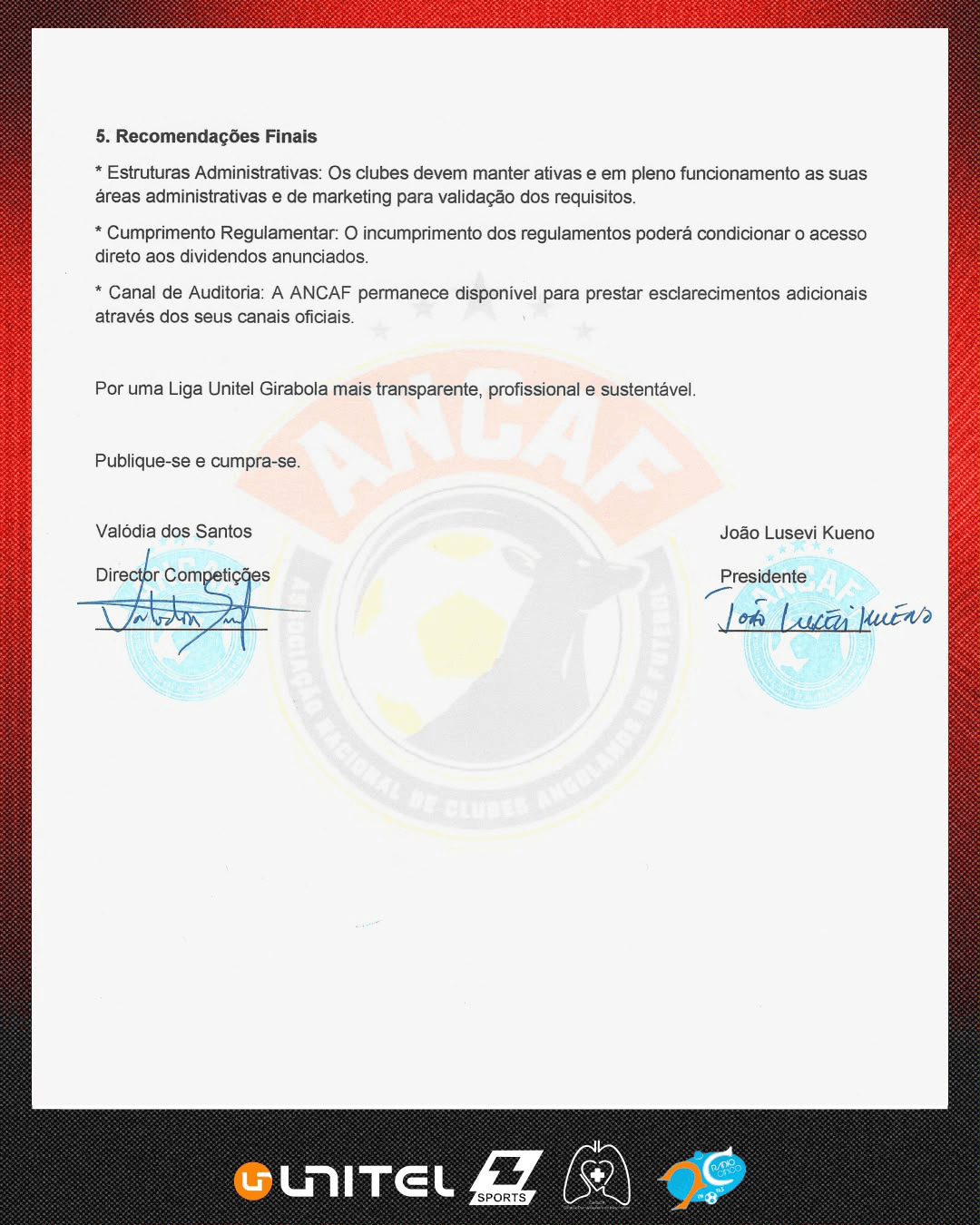 Página 3 do Gestão Equitativa de Jogos, Transparência Financeira e Condições Operacionais na Época 2026/2027